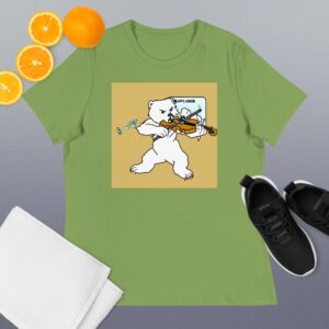 Polar Bear Violin Women’s Relaxed T-Shirt