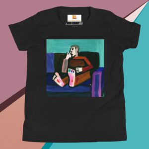 Toddler on a Couch Picking his Nose Youth Short Sleeve T-Shirt