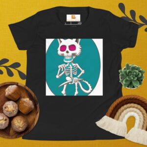 Skeletonichi’s Cat Youth Short Sleeve T-Shirt